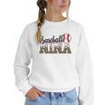 Baseball Nina Women BallPark Nina Baseball Mom Mother's Day Women Crewneck Sweatshirt Baseball Nina Women BallPark Nina Baseball Mom Mother's Day Women Crewneck Sweatshirt