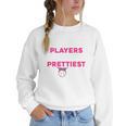 Baseball Players Have The Prettiest Moms Baseball Moms Women Crewneck Sweatshirt Baseball Players Have The Prettiest Moms Baseball Moms Women Crewneck Sweatshirt