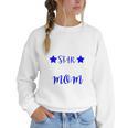 BASEBALL STAR MOM Sporty Design For Proud Baseball Moms Women Crewneck Sweatshirt BASEBALL STAR MOM Sporty Design For Proud Baseball Moms Women Crewneck Sweatshirt