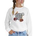 My Boy Might Not Always Swing Baseball Mom Premium Women Crewneck Sweatshirt