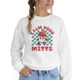 Calm Your Mitts Baseball Mom Sport Lover Women Crewneck Sweatshirt Calm Your Mitts Baseball Mom Sport Lover Women Crewneck Sweatshirt