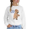 Capybara Calm Your Mitts Baseball Mom Sport Lover Tee Women Crewneck Sweatshirt Capybara Calm Your Mitts Baseball Mom Sport Lover Tee Women Crewneck Sweatshirt