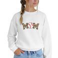 Catcher Mom Baseball Mom Leopard Game Day Women Crewneck Sweatshirt Catcher Mom Baseball Mom Leopard Game Day Women Crewneck Sweatshirt