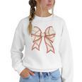 Coquette Bow Baseball Mama Baseball Mom Women Premium Women Crewneck Sweatshirt Coquette Bow Baseball Mama Baseball Mom Women Premium Women Crewneck Sweatshirt