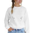 Crazy Proud Always Loud Baseball Mom Premium Women Crewneck Sweatshirt