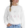 Crazy Proud Always Loud Baseball Mom Saying Graphic Premium Tri-Blend Women Crewneck Sweatshirt