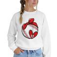 Custom Baseball Mom Number 12 Heart For Mom Mommy Raglan Baseball Tee Women Crewneck Sweatshirt Custom Baseball Mom Number 12 Heart For Mom Mommy Raglan Baseball Tee Women Crewneck Sweatshirt