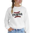 Custom Hustle Tball Tee Ball Baseball Mom Women Crewneck Sweatshirt