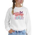 Eat Sleep Baseball Repeat Baseball Moms Women Crewneck Sweatshirt