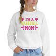 I'm A Baseball Mom Of Course I'm Broke Baseball Mom Raglan Baseball Tee Women Crewneck Sweatshirt
