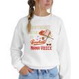 I'm Not Yelling This Is My Baseball Nana Voice Baseball Mom Premium Women Crewneck Sweatshirt I'm Not Yelling This Is My Baseball Nana Voice Baseball Mom Premium Women Crewneck Sweatshirt