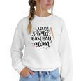 Loud & Proud Baseball Mom Women Crewneck Sweatshirt Loud & Proud Baseball Mom Women Crewneck Sweatshirt