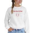Loud And Proud Baseball Mom Baseball Mom Heart Women Crewneck Sweatshirt
