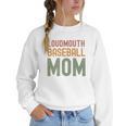 Loudmouth Baseball Mom Sports Cute Text Premium Women Crewneck Sweatshirt