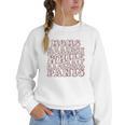 Mom Against Baseball Pants Baseball Mom Women Crewneck Sweatshirt