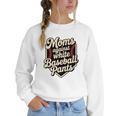 Moms Against Baseball Pants Baseball Mom Premium Tri-Blend Women Crewneck Sweatshirt