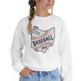 Ohio Baseball Mom Women Crewneck Sweatshirt Ohio Baseball Mom Women Crewneck Sweatshirt