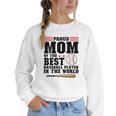 Proud Mom Of An Awesome Baseball Baseball Mom Women Crewneck Sweatshirt Proud Mom Of An Awesome Baseball Baseball Mom Women Crewneck Sweatshirt