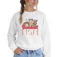 Retro Coffee Baseball Mama Mother's Day Baseball Mom Premium Women Crewneck Sweatshirt Retro Coffee Baseball Mama Mother's Day Baseball Mom Premium Women Crewneck Sweatshirt