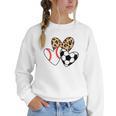 Soccer Baseball Heart Soccer Baseball Mom Women Crewneck Sweatshirt Soccer Baseball Heart Soccer Baseball Mom Women Crewneck Sweatshirt