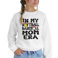 In My Softball Baseball Mom Era Retro Groovy Mom Of Both Women Crewneck Sweatshirt In My Softball Baseball Mom Era Retro Groovy Mom Of Both Women Crewneck Sweatshirt
