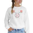 Sorry My Son Has Baseball Baseball Mom Women Crewneck Sweatshirt