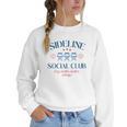 Spring 2025 Swing Batter Baseball Mom Sideline Social Club Women Crewneck Sweatshirt Spring 2025 Swing Batter Baseball Mom Sideline Social Club Women Crewneck Sweatshirt
