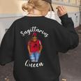 African American Baseball Mom Sagittarius Queen Zodiac Sign Women's Sweatshirt Back Print African American Baseball Mom Sagittarius Queen Zodiac Sign Women's Sweatshirt Back Print