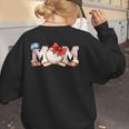 Ball Mom Bow Tie Baseball Mom Women's Sweatshirt Back Print Ball Mom Bow Tie Baseball Mom Women's Sweatshirt Back Print