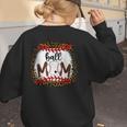 Ball Mom Leopard Ball Mom Baseball Mom Women's Sweatshirt Back Print Ball Mom Leopard Ball Mom Baseball Mom Women's Sweatshirt Back Print