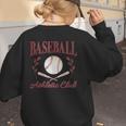 Baseball Athletic Social Club Baseball Mom Trendy Baseball Women's Sweatshirt Back Print Baseball Athletic Social Club Baseball Mom Trendy Baseball Women's Sweatshirt Back Print