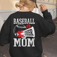 Baseball Cheer Mom Cheerleading Cheerleader Baseball Mom Women's Sweatshirt Back Print