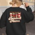 Baseball Mama Coffee Game Day Vibes Baseball Mom Women's Sweatshirt Back Print Baseball Mama Coffee Game Day Vibes Baseball Mom Women's Sweatshirt Back Print