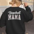 Baseball Mama Baseball Mom Women Proud Retro Women's Sweatshirt Back Print Baseball Mama Baseball Mom Women Proud Retro Women's Sweatshirt Back Print