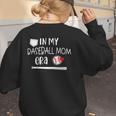 Baseball Mom 2024 In My Baseball Mom Era Gameday Women's Sweatshirt Back Print