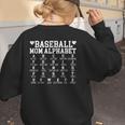 Baseball Mom Alphabet Mommy Mother's Day Motivational Saying Women's Sweatshirt Back Print Baseball Mom Alphabet Mommy Mother's Day Motivational Saying Women's Sweatshirt Back Print