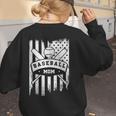 Baseball MOM Cool USA American Flag Family Reunion Women's Sweatshirt Back Print Baseball MOM Cool USA American Flag Family Reunion Women's Sweatshirt Back Print