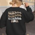 Baseball Mom Distressed Vintage Sports Player Calls Me Mom Women's Sweatshirt Back Print Baseball Mom Distressed Vintage Sports Player Calls Me Mom Women's Sweatshirt Back Print