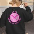 In My Baseball Mom Era Retro Game Day Mom Era 2 Sides Women's Sweatshirt Back Print In My Baseball Mom Era Retro Game Day Mom Era 2 Sides Women's Sweatshirt Back Print