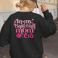 In My Baseball Mom Era Retro Mom Life Mother's Day 2024 Women's Sweatshirt Back Print In My Baseball Mom Era Retro Mom Life Mother's Day 2024 Women's Sweatshirt Back Print