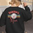 BASEBALL MOM Fun RETRO LOOK Women's Sweatshirt Back Print BASEBALL MOM Fun RETRO LOOK Women's Sweatshirt Back Print