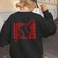 Baseball Mom Homerun Best Mom Sport Player Women's Sweatshirt Back Print Baseball Mom Homerun Best Mom Sport Player Women's Sweatshirt Back Print