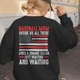 Baseball Mom Inside Us All There Lives a Zombie Sport Women's Sweatshirt Back Print