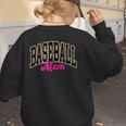 Baseball Mom Leopard Baseball Mama Life Girls Women Baller Women's Sweatshirt Back Print Baseball Mom Leopard Baseball Mama Life Girls Women Baller Women's Sweatshirt Back Print
