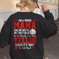 Baseball Mom Mama Baseball Lover Sport Mother's Day Women's Sweatshirt Back Print Baseball Mom Mama Baseball Lover Sport Mother's Day Women's Sweatshirt Back Print