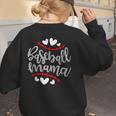 Baseball Mom Mama Women's Sweatshirt Back Print Baseball Mom Mama Women's Sweatshirt Back Print