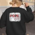 Baseball Mom Mommy Baseball Player Women's Sweatshirt Back Print Baseball Mom Mommy Baseball Player Women's Sweatshirt Back Print
