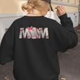 Baseball Mom With Pink Bow Women's Sweatshirt Back Print Baseball Mom With Pink Bow Women's Sweatshirt Back Print