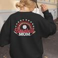 Baseball Mom Rainbow Great Team Mom Women's Sweatshirt Back Print