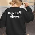 Baseball Mom Retro Women's Sweatshirt Back Print Baseball Mom Retro Women's Sweatshirt Back Print